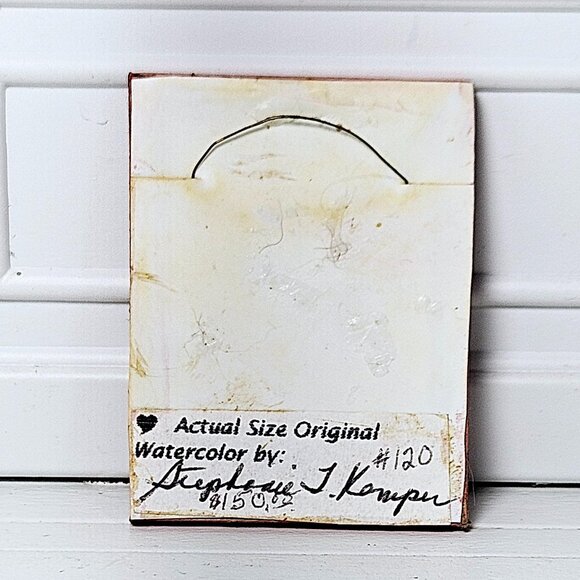 Dollhouse Miniature Watercolor Original by Stephanie T. Kemper - Picture 5 of 5